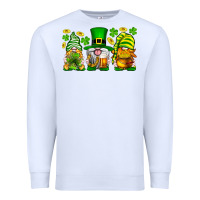 White St. Patrick's Day gnomies Premium Sweatshirt - Neo Western