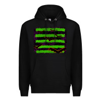 Black halloween with bat backround Premium Hoodie - RanaPortraitStore