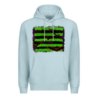 Blue Mist halloween with bat backround Premium Hoodie - RanaPortraitStore