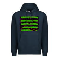 Navy halloween with bat backround Premium Hoodie - RanaPortraitStore