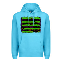 Ocean Blue halloween with bat backround Premium Hoodie - RanaPortraitStore