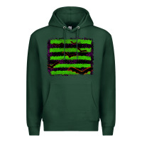 Sports Green halloween with bat backround Premium Hoodie - RanaPortraitStore