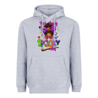 Heather Grey Thick Thighs Spooky Vibes Heavyweight Hoodie - texasbilliewilder