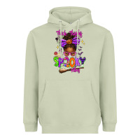 Matcha Thick Thighs Spooky Vibes Heavyweight Hoodie - texasbilliewilder