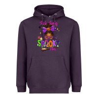Plum Thick Thighs Spooky Vibes Heavyweight Hoodie - texasbilliewilder