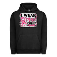Pigment Black i wear pink for my mom breast cancer awareness Urban Hoodie - Jasminsmagicworld