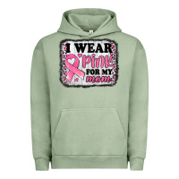 Pigment Oil Green i wear pink for my mom breast cancer awareness Urban Hoodie - Jasminsmagicworld