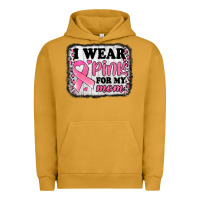 Pigment Peanut Butter i wear pink for my mom breast cancer awareness Urban Hoodie - Jasminsmagicworld