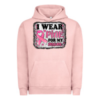 Pigment Salmon i wear pink for my mom breast cancer awareness Urban Hoodie - Jasminsmagicworld