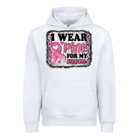 White i wear pink for my mom breast cancer awareness Urban Hoodie - Jasminsmagicworld