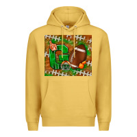 Antique Gold go american football leopard Premium Hoodie - NancyCooperArtShop