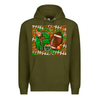 Army Green go american football leopard Premium Hoodie - NancyCooperArtShop