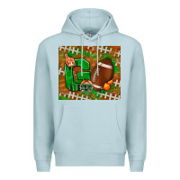Blue Mist go american football leopard Premium Hoodie - NancyCooperArtShop
