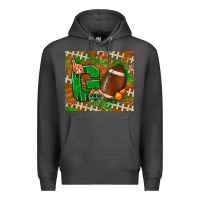 Charcoal Heather go american football leopard Premium Hoodie - NancyCooperArtShop
