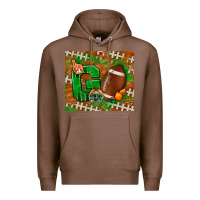 Chestnut go american football leopard Premium Hoodie - NancyCooperArtShop