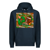 Navy go american football leopard Premium Hoodie - NancyCooperArtShop