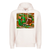 Pale Pink go american football leopard Premium Hoodie - NancyCooperArtShop