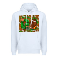 White go american football leopard Premium Hoodie - NancyCooperArtShop