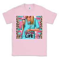 Bubblegum Pink nurse life blonde woman Classic Tee - RanaPortraitStore