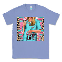 Colony Blue nurse life blonde woman Classic Tee - RanaPortraitStore