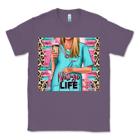 Lavender nurse life blonde woman Classic Tee - RanaPortraitStore