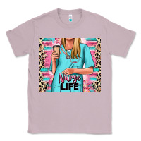 Lilac nurse life blonde woman Classic Tee - RanaPortraitStore
