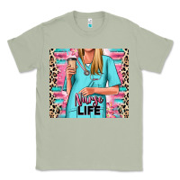 Matcha nurse life blonde woman Classic Tee - RanaPortraitStore