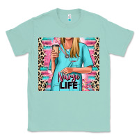 Seafoam nurse life blonde woman Classic Tee - RanaPortraitStore