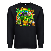 Black St. Patrick's Day gnomies truck Premium Sweatshirt - Neo Western