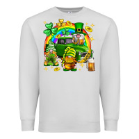 Dove Grey St. Patrick's Day gnomies truck Premium Sweatshirt - Neo Western