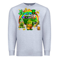 Heather Grey St. Patrick's Day gnomies truck Premium Sweatshirt - Neo Western