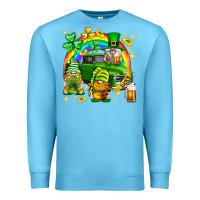 Ocean Blue St. Patrick's Day gnomies truck Premium Sweatshirt - Neo Western