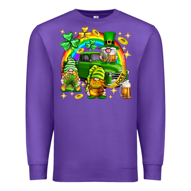 St. Patrick's Day Gnomies Truck Premium Sweatshirt by Neo Western | Teevron