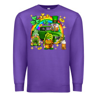 Purple St. Patrick's Day gnomies truck Premium Sweatshirt - Neo Western