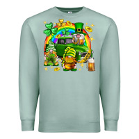 Seafoam St. Patrick's Day gnomies truck Premium Sweatshirt - Neo Western