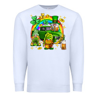 White St. Patrick's Day gnomies truck Premium Sweatshirt - Neo Western