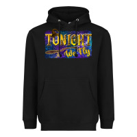 Black Tonight We Fly Heavyweight Hoodie - texasbilliewilder