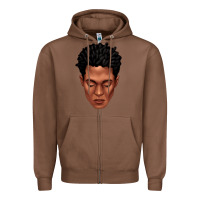 Chestnut black man portrait Zipper Hoodie - texasbilliewilder