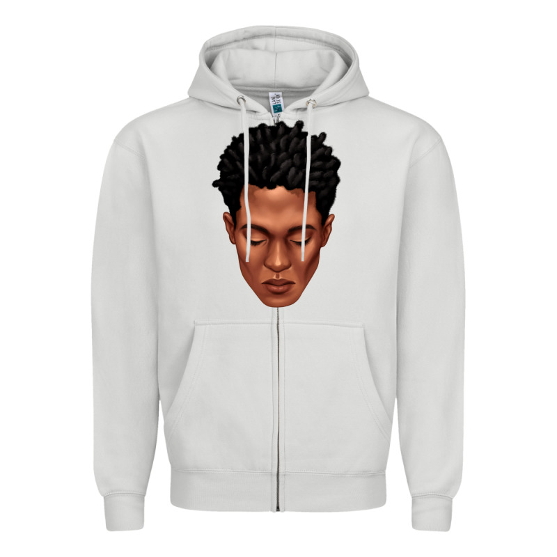 Black Man Portrait Zipper Hoodie by texasbilliewilder | Teevron