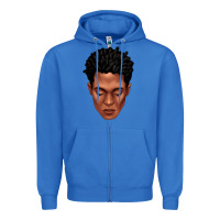 True Royal black man portrait Zipper Hoodie - texasbilliewilder