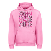 Fuchsia Pink faith hope cure cancer Urban Hoodie - NancyCooperArtShop