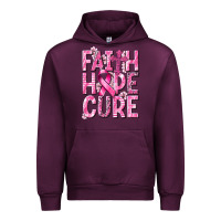 Mauve Wine faith hope cure cancer Urban Hoodie - NancyCooperArtShop