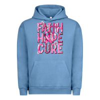 Pigment Pebble Blue faith hope cure cancer Urban Hoodie - NancyCooperArtShop