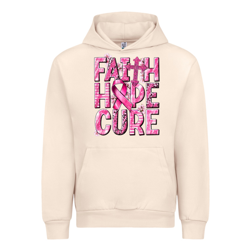 Faith Hope Cure Cancer Urban Hoodie by NancyCooperArtShop | Teevron
