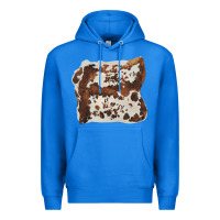 True Royal hand drawn cowhide cow fur Premium Hoodie - BarkalooDesign