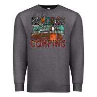 Charcoal Heather the best memories camping Premium Sweatshirt - SublimationCraftShop