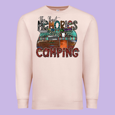 The Best Memories Camping Premium Sweatshirt Designed By Sublimationcraftshop