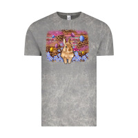 Cloud Rock easter bunny egg leopard background Vintage Tee - Artiststas