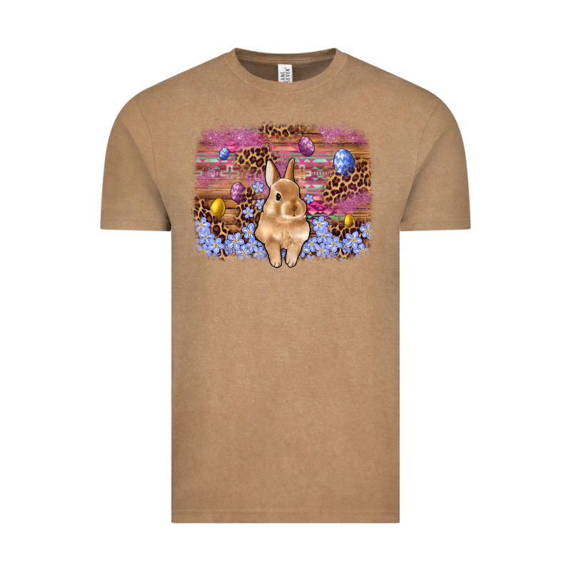 Easter Bunny Egg Leopard Background Vintage Tee by Artiststas | Teevron