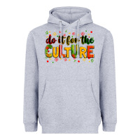 Heather Grey do it for the culture Heavyweight Hoodie - Zillion Design Studio